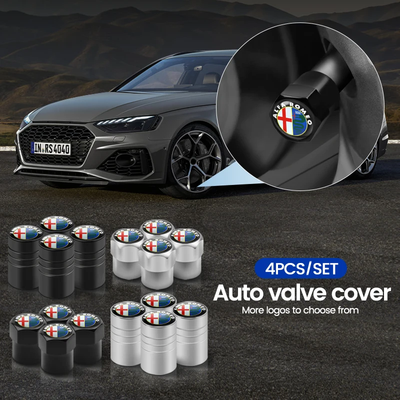 Car Styling Metal Wheel Tire Valve Air Stem Caps Cover Auto Tool