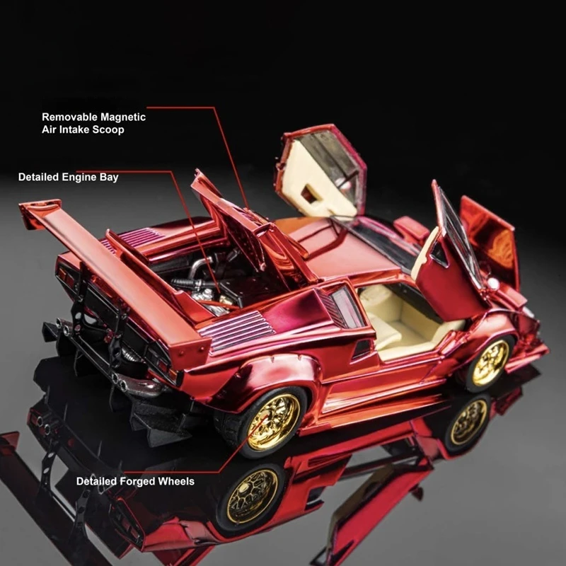 TopArt 1:64 Scale Countach LB Works 2025 HEC Beijing Special
