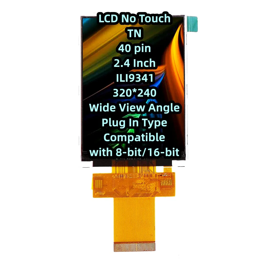 40 pin LCD No Touch TN 2.4 Inch ILI9341 320*240 Plug In Type Hot Sale ...