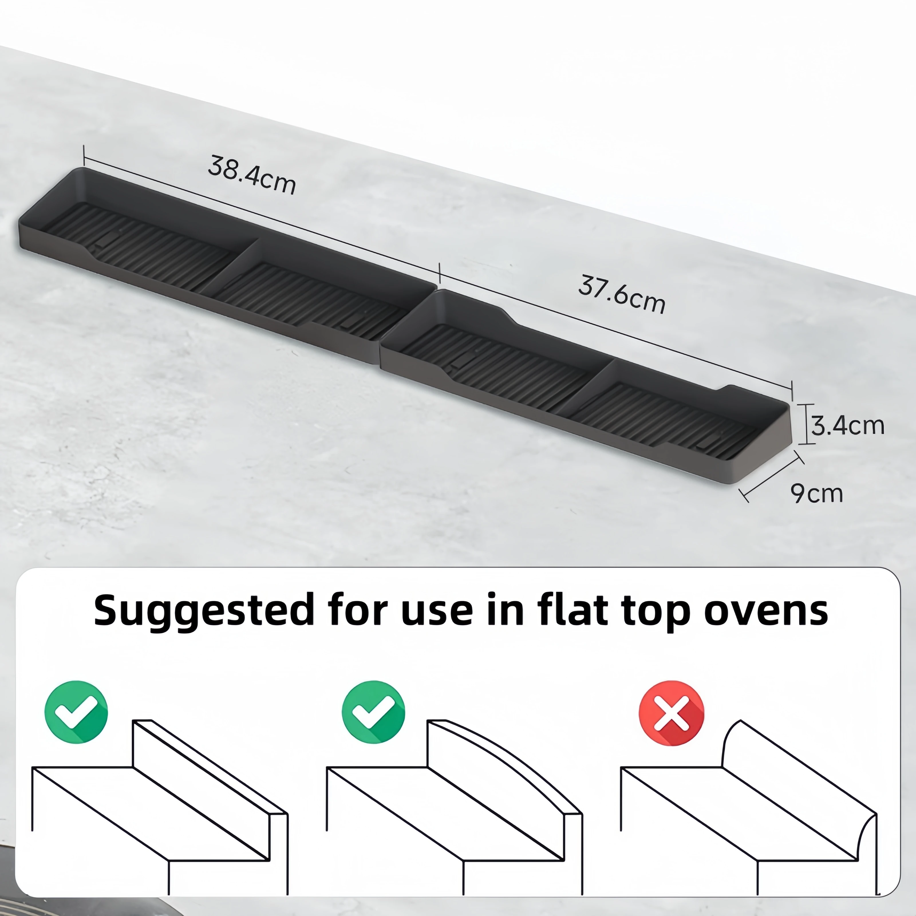 Spice Rack Magnetic Stove top Shelf Over the Stove Spice Rack for Kitchen Shelves Silicone Shelf Organizer Seasoning Organizer 4