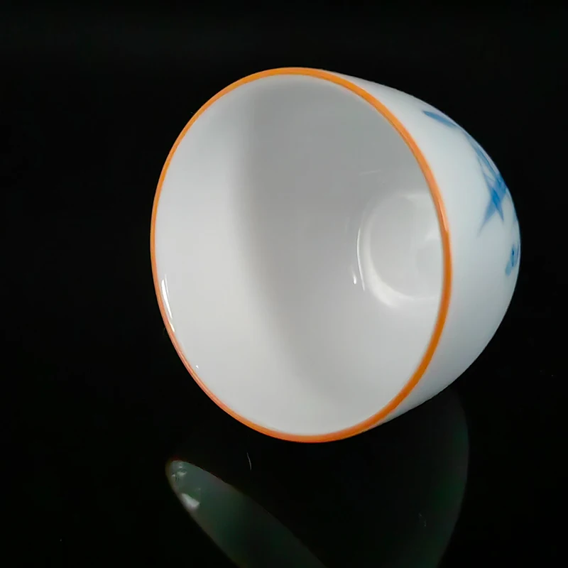 Chinese Porcelain Unusual Ceramic Cup Jingdezhen Teeware Teware Accessories Hand Made Aesthetic For Tieguanyin Puer Oolong Tea