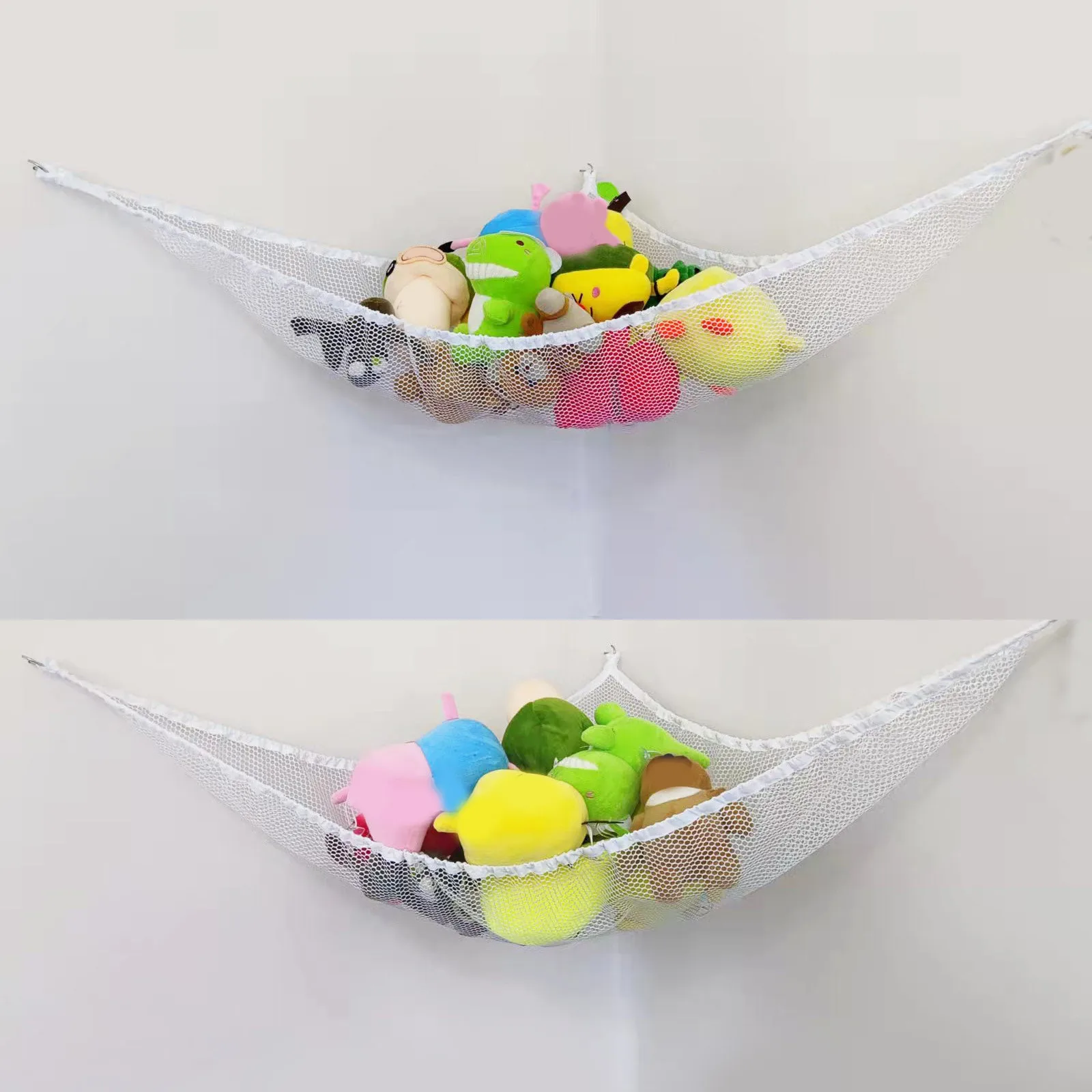 Large Toy Hammock Mesh Kids Bedroom Storage Nursery Teddy Bear Net Child Organizer Stuffed Towels Tidy Soft Storage Organizer 4