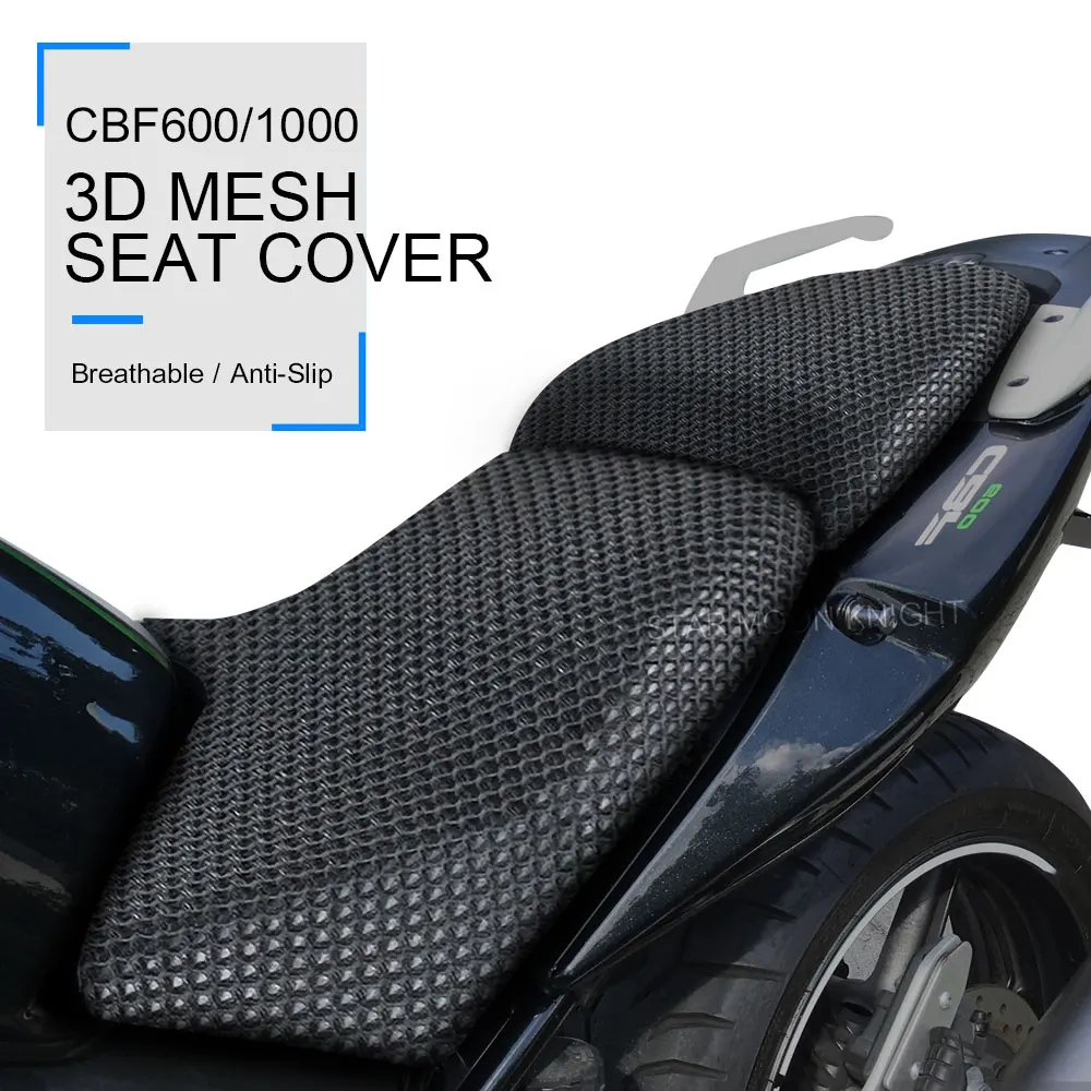 

Motorcycle 3D Mesh Cushion Seat Cover For Honda CBF600 CBF 600 S 1000 CBF1000 CBF600S 2011 Anti-Slip Breathable Fabric protector