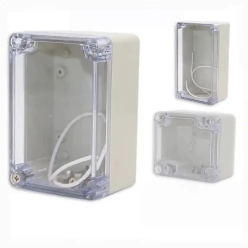Outdoor Waterproof IP65 ABS Plastic Electrical Enclosure with Transparent Cover