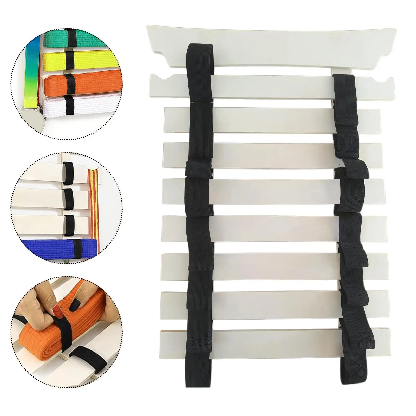 Karate Belt Stand, Taekwondo Belt Stand, Wooden Karate Belt Holder