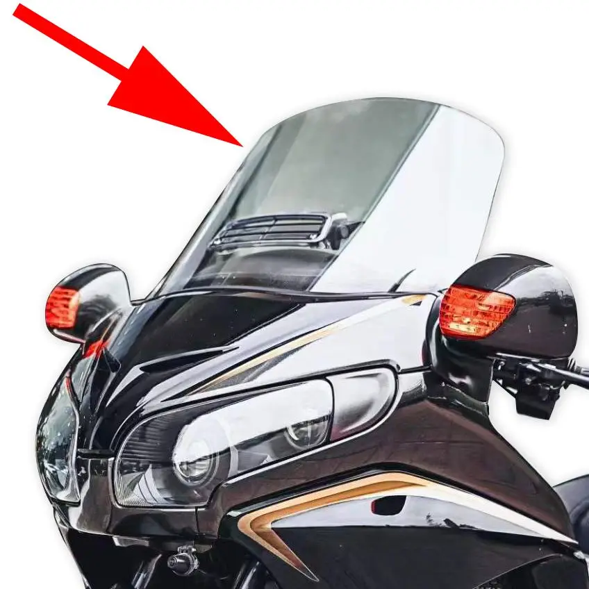 

PC For Honda Gold Wing GL1800 2001-2017 Motorcycle Front Windshield Windscreen Spoiler Wind Deflector Cafe Racer 25 inch