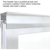 Deluxe Framed Sliding Tub Door, Fits 56-59 inch Opening, Clear Glass, Silver Finish Product Dimensions ‎60 x 6 x 58.5 inches 4