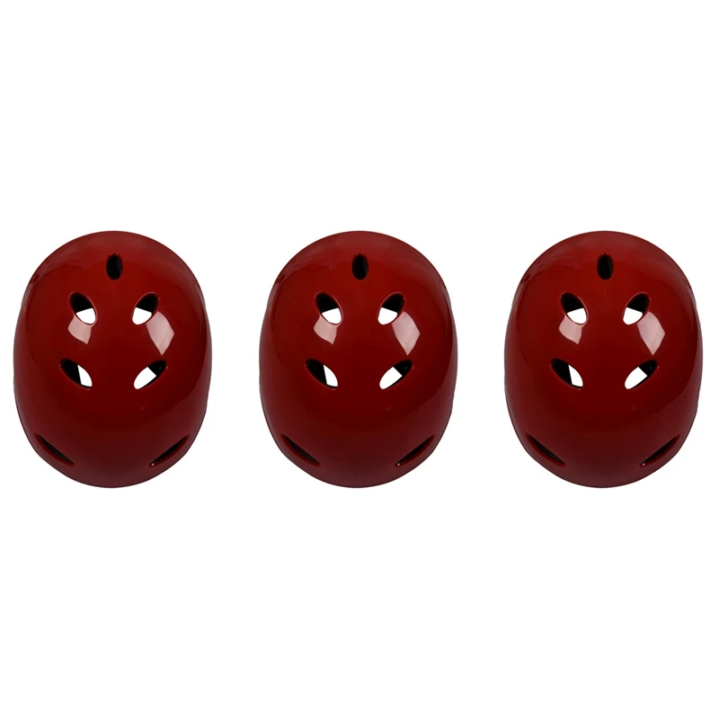 3x-safety-protector-helmet-11-breathing-holes-for-water-sports-kayak-canoe-surf-paddleboard-red