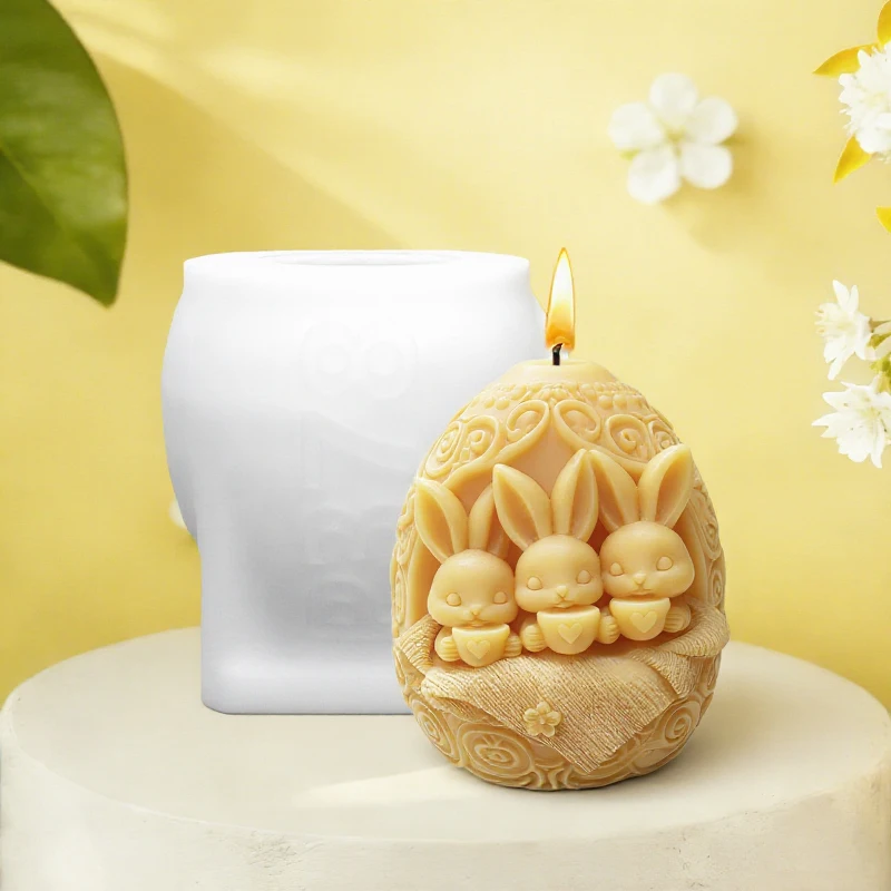 Easter Bunny Candle Mold 3