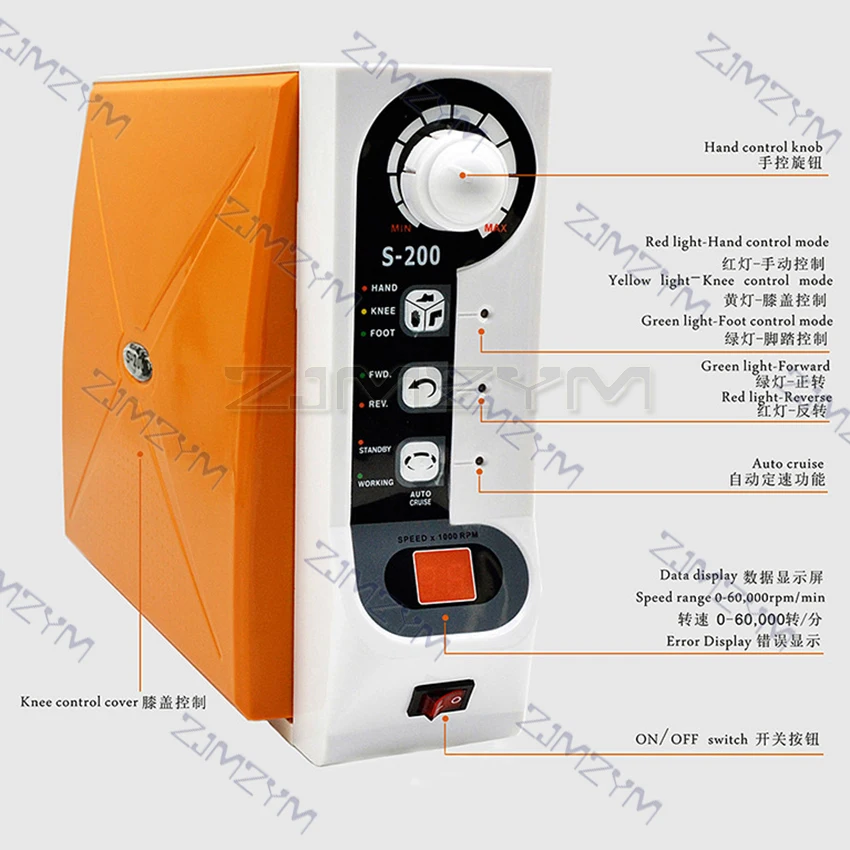 60000RPM Micromotor Lab Handpiece Micro Motor Control High Speed Brushless Micromotor Polishing Grinding Machine