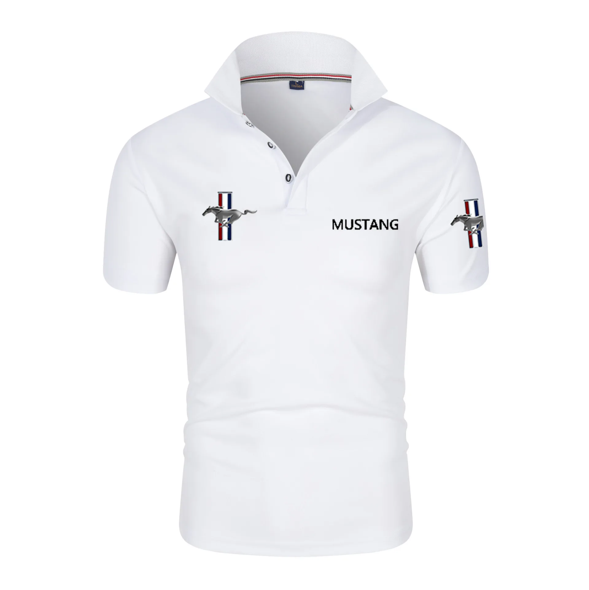 Business Summer New Men's Polo Shirts Men's Short Sleeve Polyester Quick Dry Lapel Top Casual Polo Shirts Large Size Free Shippi