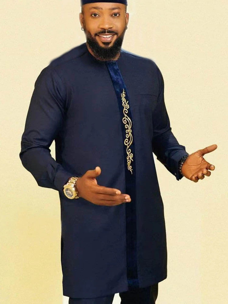 Africa Clothing 2022 New Arrival Fashion Style African Men Long Sleeve O-neck Shirts African Clothes Men Dashiki African Clothing  M-4XL africa dress