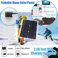 Système de production d'énergie solaire, panneau solaire 12V vers 110V/220V, onduleur 4000W-6000W, contrôleur 100A, kit complet de production d'énergie, chargeur 2
