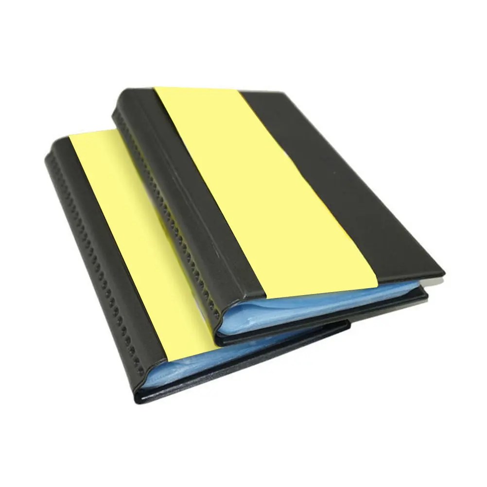 비즈니스 앨범 카드 홀더 얇고 가벼운 신용카드, 기프트 카드, 신분증 정리용 보안 보관함, 휴대용 북 케이스