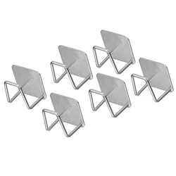 Stainless Steel Wall - Mounted Kitchen Storage Rack for Pots and Cutting Boards (Silvery 6pcs)