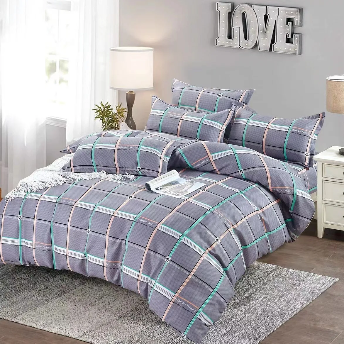 

Twill textured synthetic fiber fabrics are widely distributed and used in bedding, curtains, and clothing production.