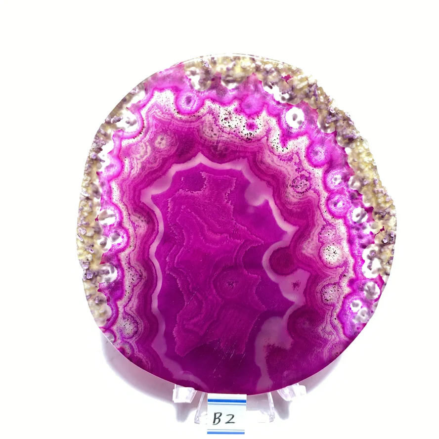 Natural crystal AGATE SLAB Geode Slice Crystal Mineral Energy Stone Healing Home Decoration Gift