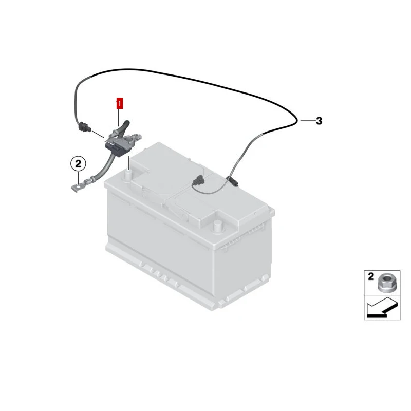 1series 3series 4series M2 Battery wire negative IBS 61219117877