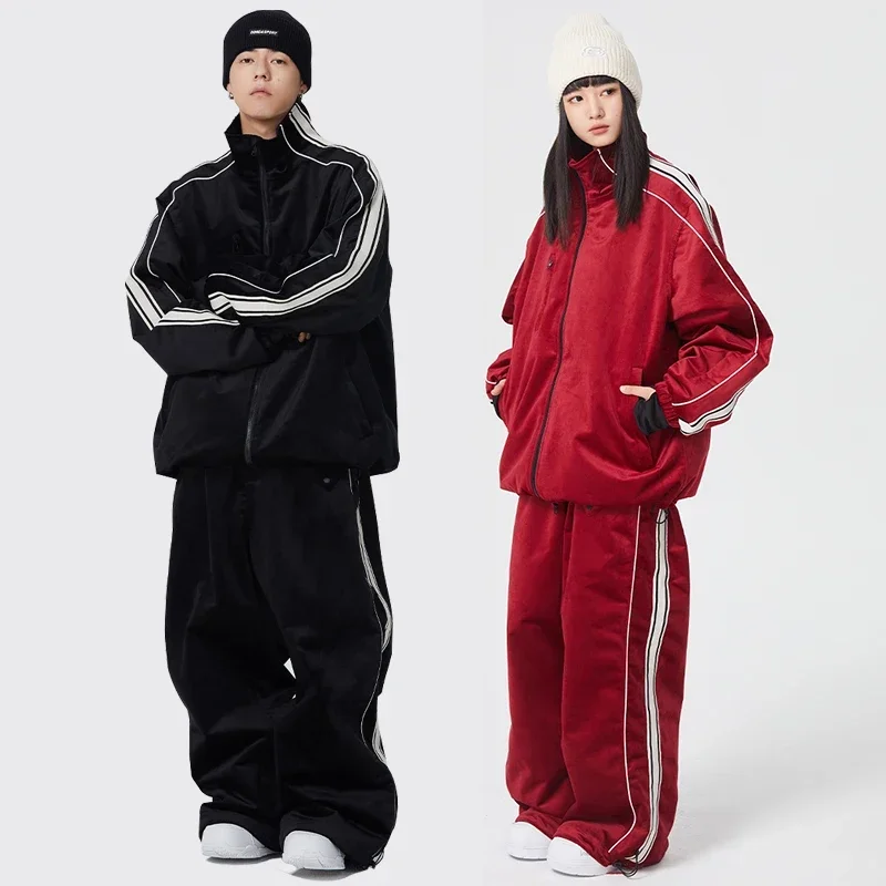 

Jacket Pants Male Snowmobile Snow Costumes Clothes 2024 Outdoor Mountain Women Snowboard Sets Windproof Sport Man Skiing Suits