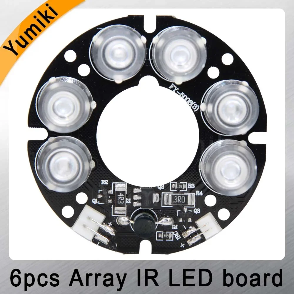 6white array LED IR Leds Infrared Board for CCTV cameras night vision 53mm diameter