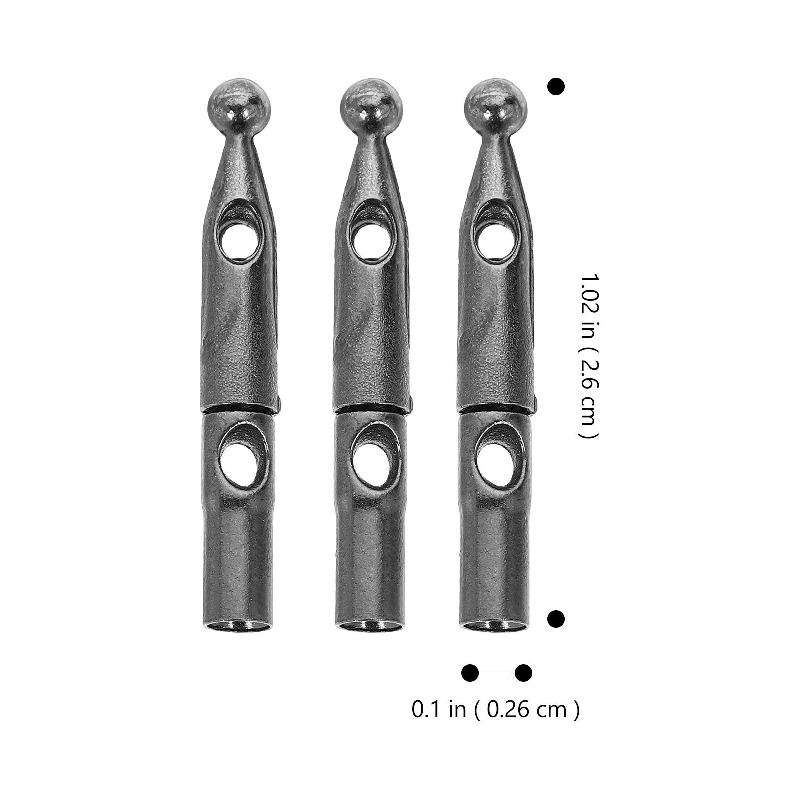 10Pcs 우산 꼬리 구슬 접이식 우산을위한 내구성있는 금속 교체 부품 AntiWear Sun Shelter 액세서리 원예