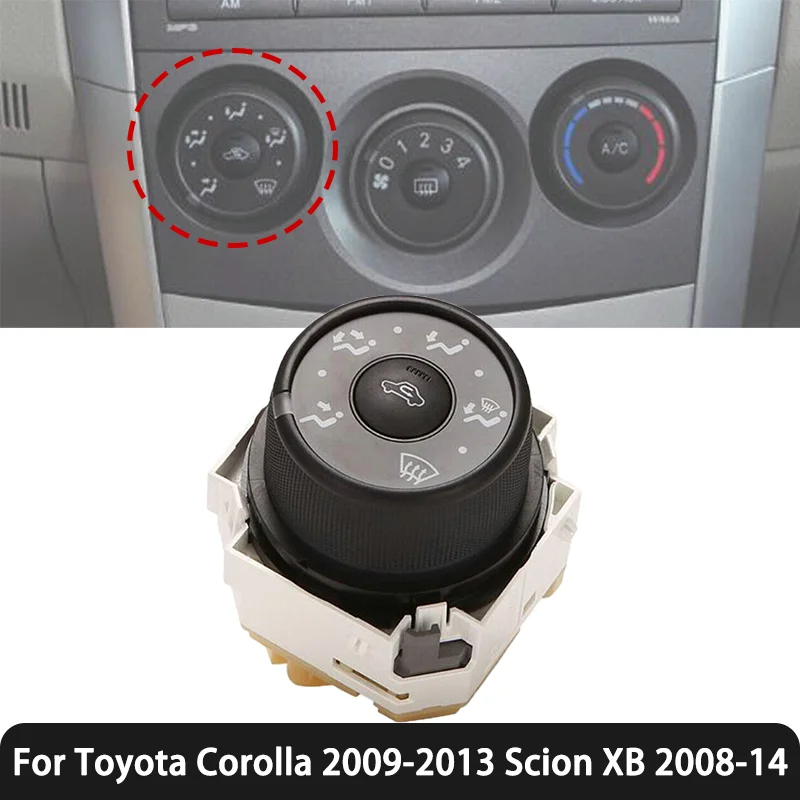 Car Air Conditioner A/C Heating Control Switch Knob 55901-75D357 For Toyota Corolla 2009-2013 For Scion XB 2008-2014
