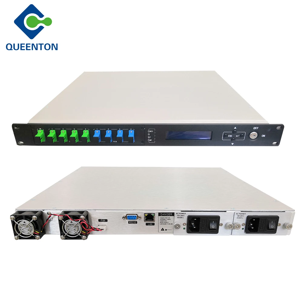 1550nm EDFA 4 Port Optical Amplifier 4*1dBm 1550nm For CATV Network