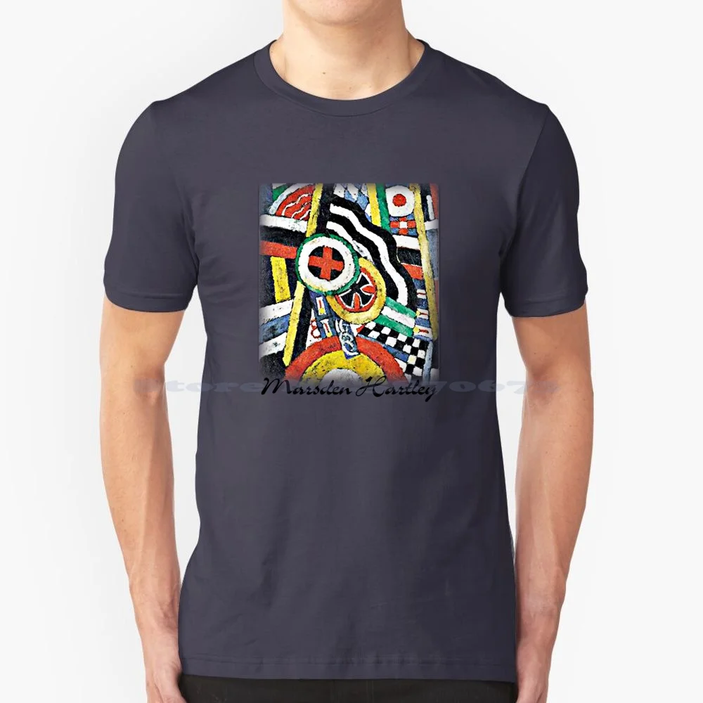 Hartley-The Number 5 T Shirt 100% Cotone Tee Marsden Hartley Expressionismo Astratto Modernista Modernismo Klimt Colorato