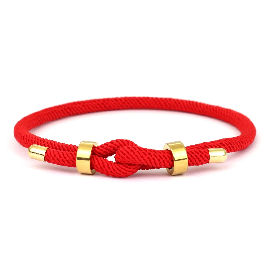 Gold Color Stainless Steel Adjustable Charm Bracelet for Men