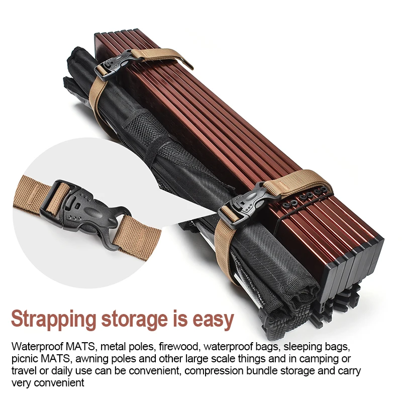 1.35m Travel Tied Belt Durable Nylon Cargo Tie Down Luggage Lash Belt Strap Camping Hiking Cargo Storage Buckle luggage strap