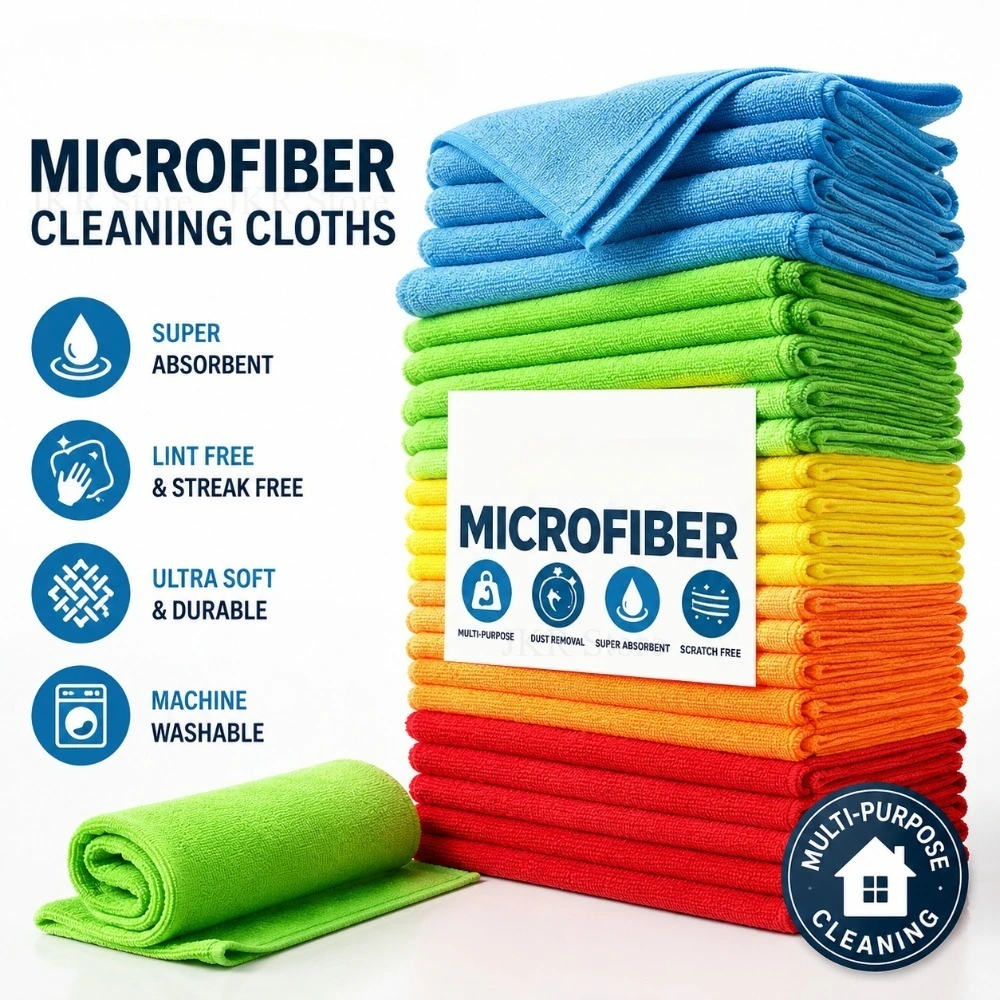 Ultra-Absorbent Reusable Microfiber Cleaning Towel