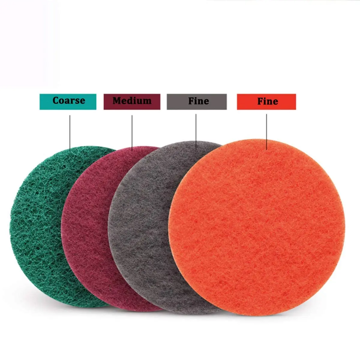 40 PCS 3 inch Scrub Pads Headlight Restoration Kit Scouring Pad Hook and Loop for Car Hub Cleaning Auto Polishing and Sanding