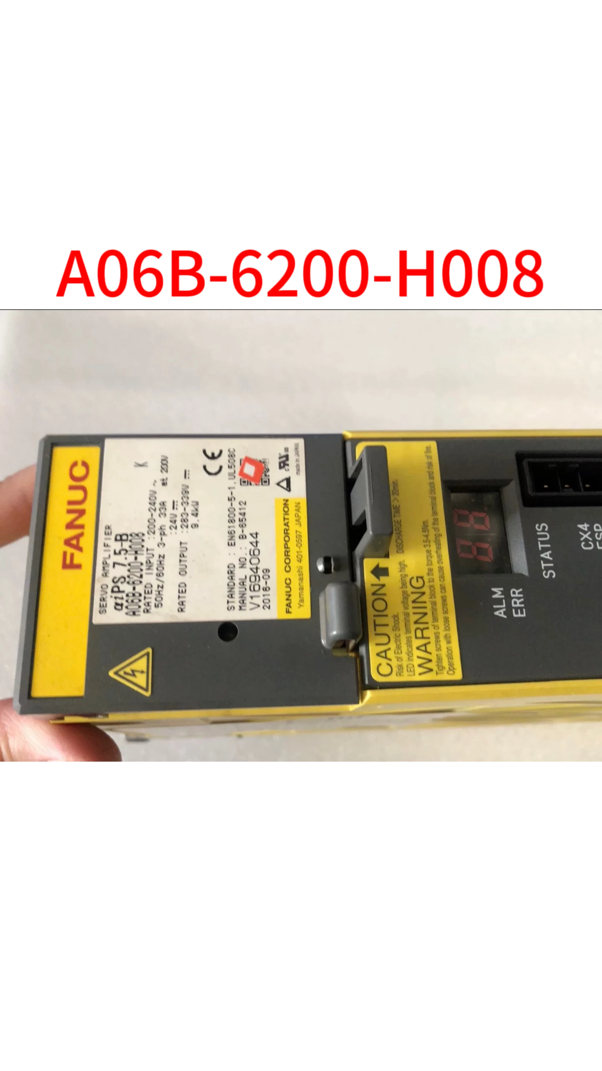 

Second-hand A06B-6200-H008 test ok