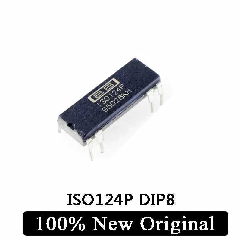 100 New Original ISO124P ISO124 Amplifier IC In Line DIP8 Precision