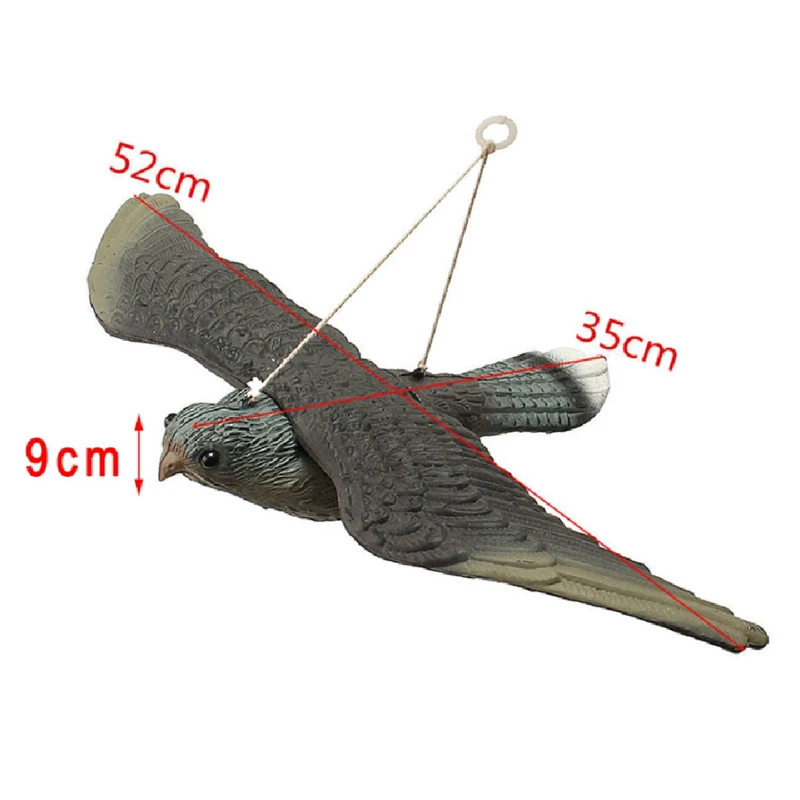 Realistic 3D Falcon Decoy for Pest Control and Garden Decoration