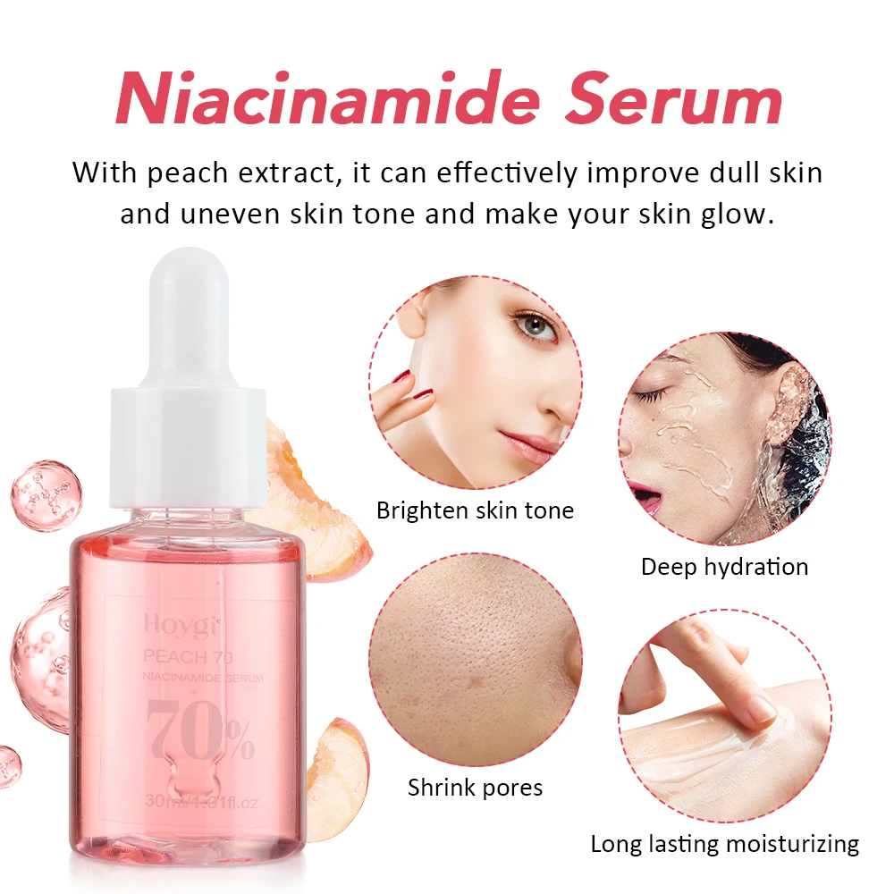 Niacinamide Serum Removal Melanin Fade Melasma Dark Spots Corrector Shrink Pores Brightening Moisturizing Face Serum Skin Care 2