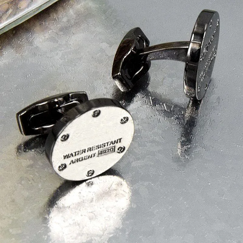 Luxury High Quality CT Circular Four Colors Cuff Links Detail Business Suit Shirts CuffLinks Classic Buttons Box Set