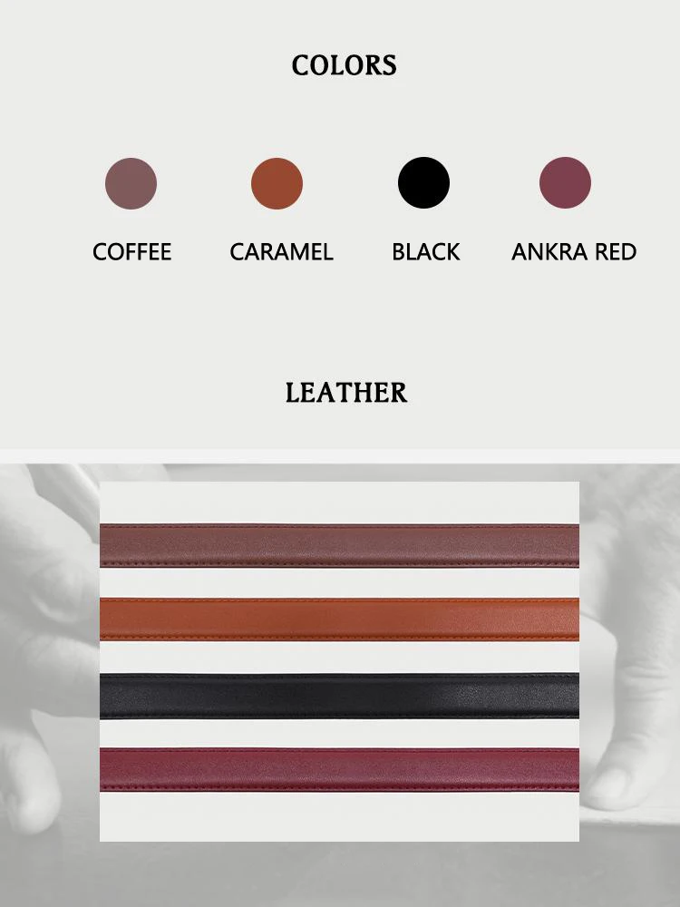 Modischer Damen-Ledergürtel Luxuriöser Schmaler Designer-Gürtel Vintage-Schnalle Vielseitiger Dekorativer Gürtel für Mantel, Kleid und Jeans – Detail 4