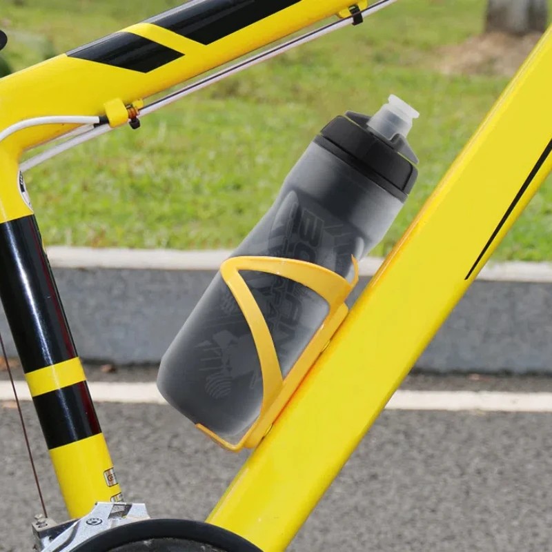 610ml Bike Water Bottle Thermal PP Mountain Cycling Water Bottle 610ml Heat Double-layer Insulated Sport Bott