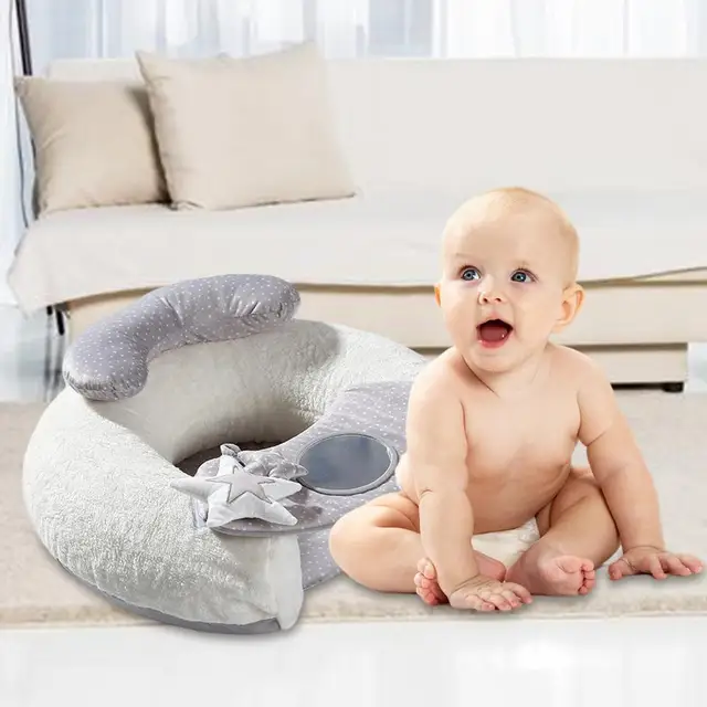 Baby Sofa Stuhl Abnehmbare Baby Boden Sitz Super Weiche Baby Plüsch Sitze  Lernen, Sitzen Für 6-12 Monat baby 5x25x12 Zoll Samt