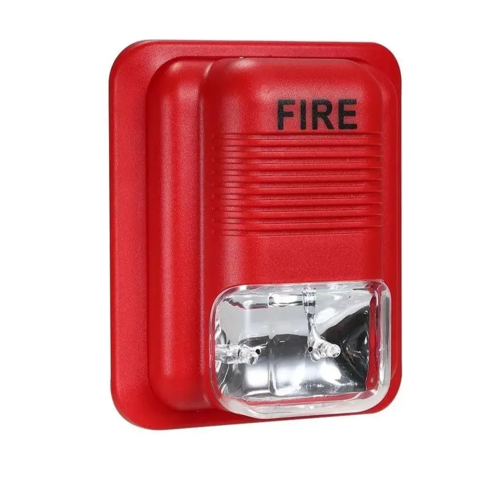 DC24V Fire Alarm Warning Strobe Siren Security System Suitable To Be Used ln Office Shop Hotel Restaurant Etc