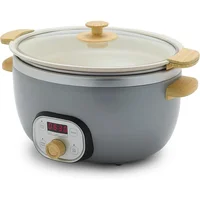6Qt Programmable Slow Cooker, Removable Nonstick Pot, Keep Warm & Digital Timer, Dishwasher Safe Glass Lid & Crock, Slow Cooker 1