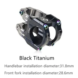 High-Strength CNC Bicycle Stem (Black Titanium)