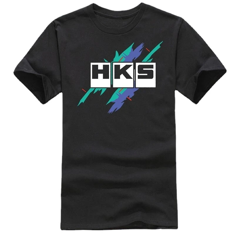 

Футболка мужская Hks, винтажная популярная футболка без логотипа, летняя футболка, мужские футболки, уличная одежда