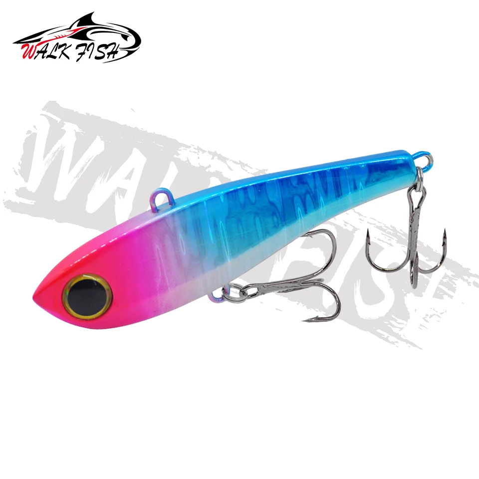 WALK FISH 1PCS Winter Angeln High Pitch VIB Köder 34g Rasseln Sinkende Vibration Pesca Bass Thunfisch Bluefish angelgerät – Detail 12