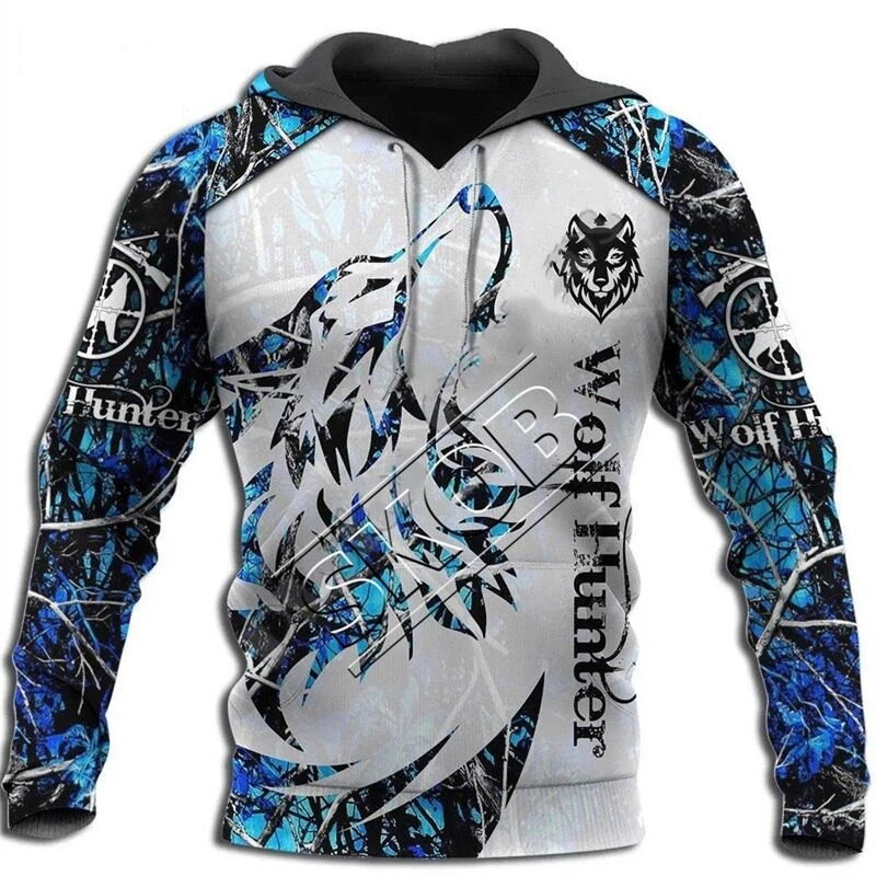 thumbnail image 1 of Sudadera con capucha de moda de otoño con diseño de león y lobo, piel de tigre blanco, estampado 3D por todas partes, para hombre, sudadera unisex con cremallera, chaqueta informal, 1 of 5