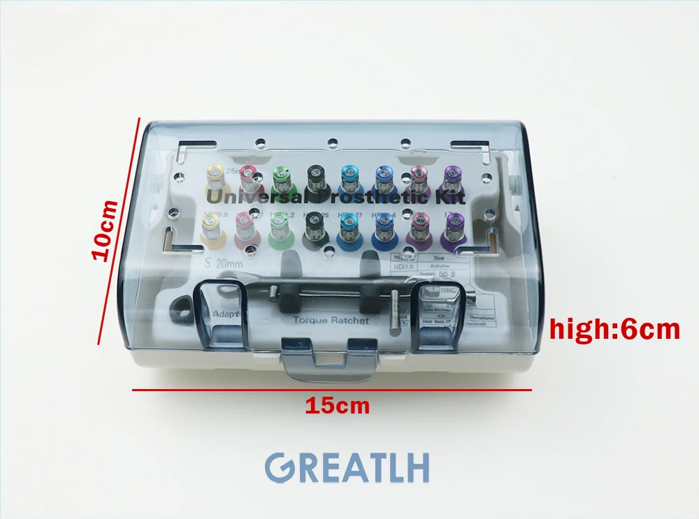 Cheie dinamometrică pentru implanturi, șurubelniță, kit protetic, instrument dentar, autoclavabil_voghion.com