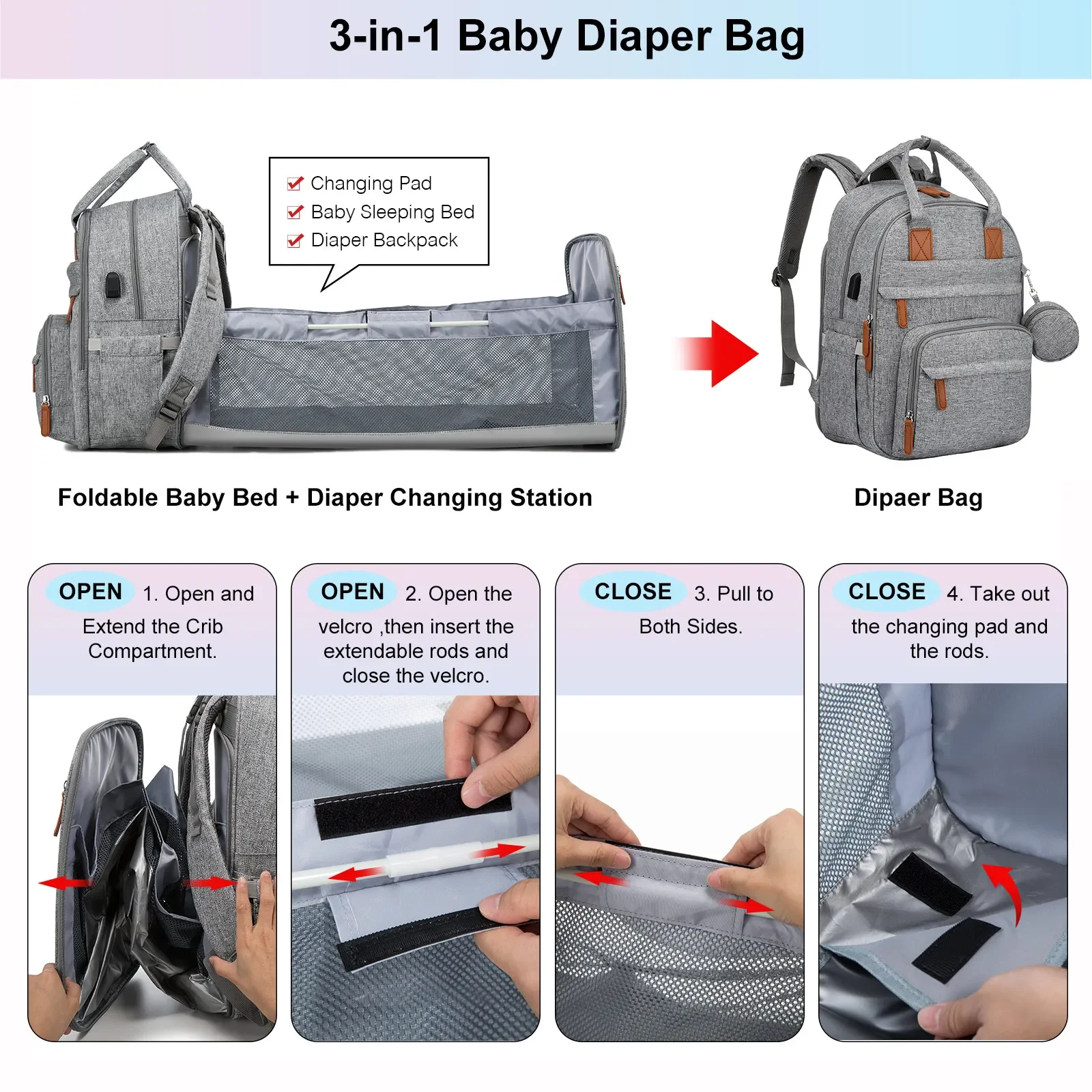 Changing Pad Maternity Bag Amazon Diaper Bag Backpack For Baby