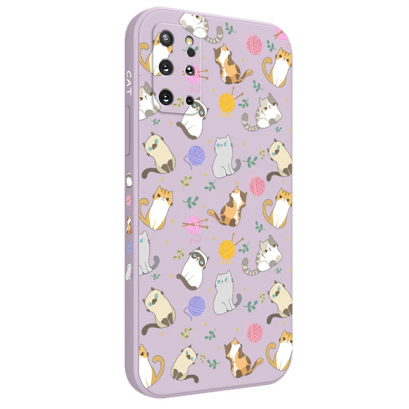 Cat Pattern Silicone Soft Phone Case - Durable & Stylish Cover