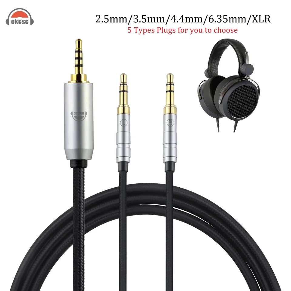 HIFIMAN HE400SE ＋ okcsc 4.4mmバランスケーブル OKCSC Dual 3.5mm to XLR 4.4mm 3.5mm 2.5mm 6.35mm Plug 200cm HiFi
